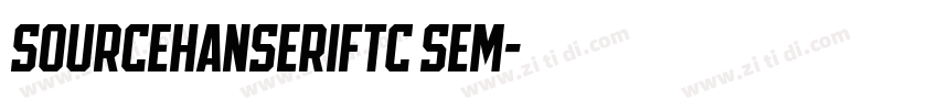 sourcehanseriftc sem字体转换